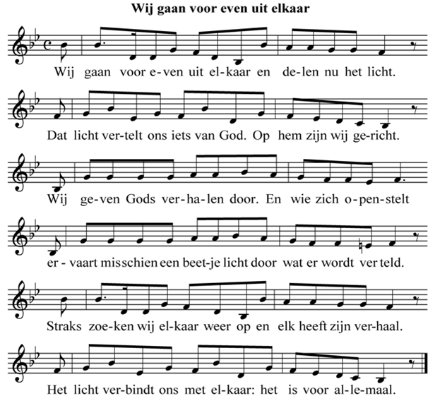 Wij gaan voor even