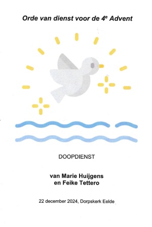 Doopdienst Marie en Feike